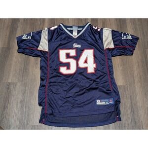 Kids New England Patriots Bruschi #54 Reebok NFL Football Jersey Youth XL